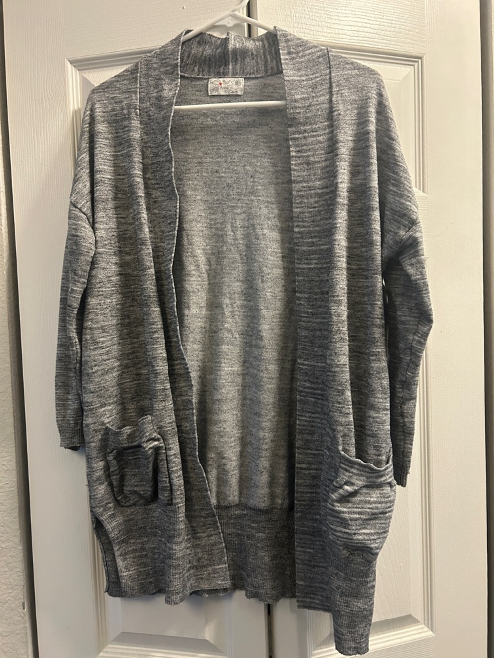 Cozy Open-Front Women's Cardigan in Heather Gray